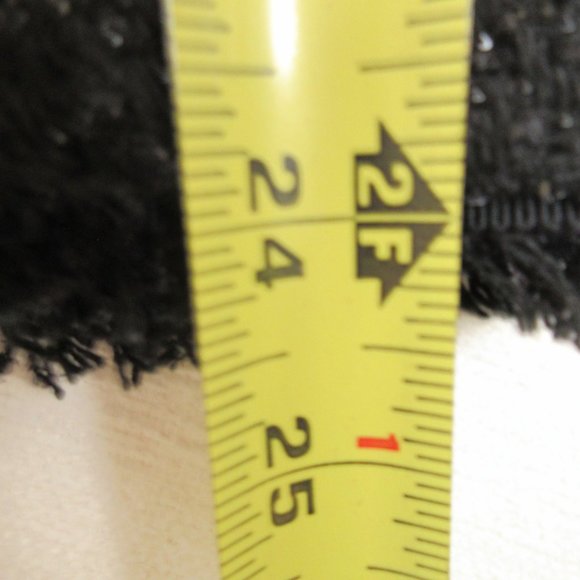 Massimo Dutti Black Tweed Blazer Size 8 Open Front - Picture 8 of 10